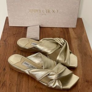 Jimmy Choo Narisa Twist Slide Sandals